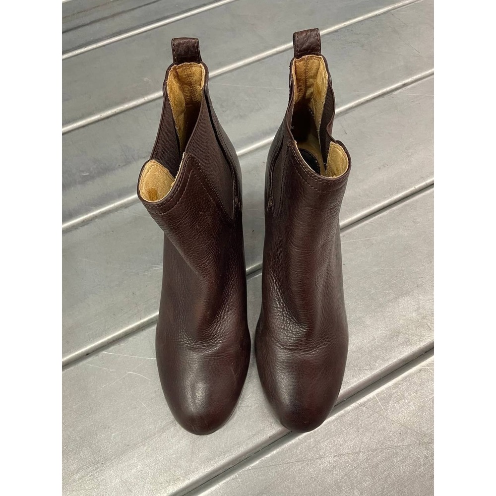 Frye Stella Chelsea Boots Womens 10M Dark Brown Leather Heel Bootie - Picture 2 of 12